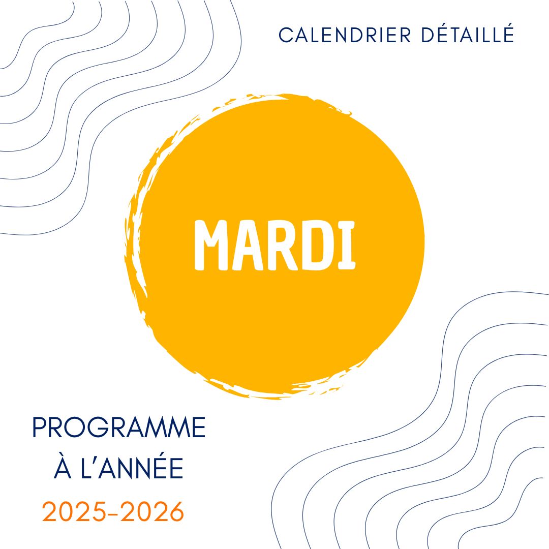 MARDI calendrier 25-26