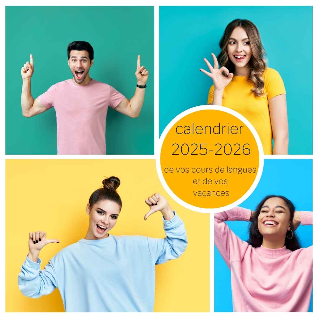calendrier cours de langues à Marseille 2025 2026