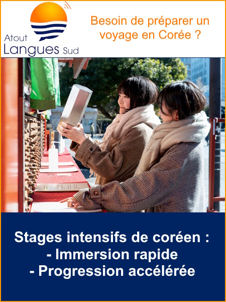 stage intensif apprentissage coréen
